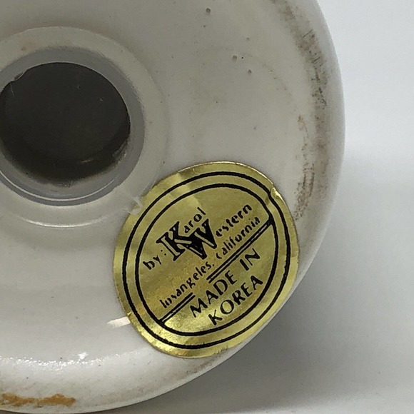 I Love New York NY Salt Pepper Shakers Set Mug Shape Handle Karol Western Korea - Picture 6 of 9